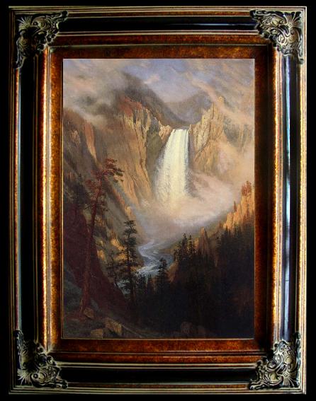 framed  Albert Bierstadt Yellowstone Falls, Ta125-2